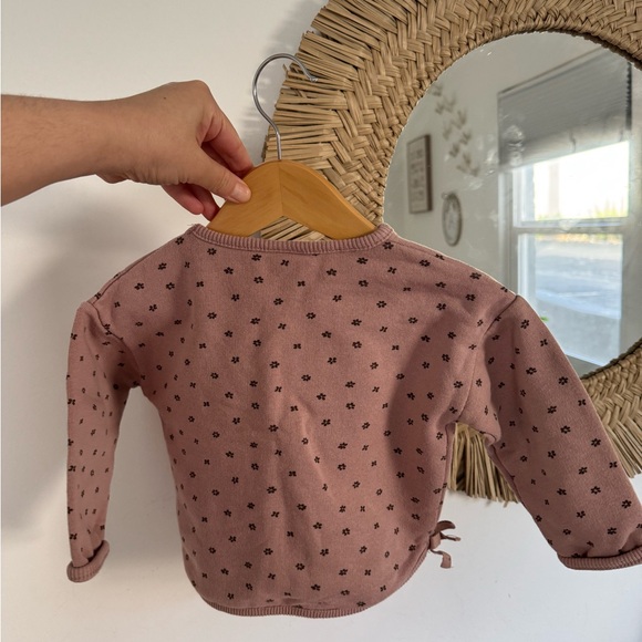 Zara Floral Pink Patterned Sweatshirt - Picture 5 of 7